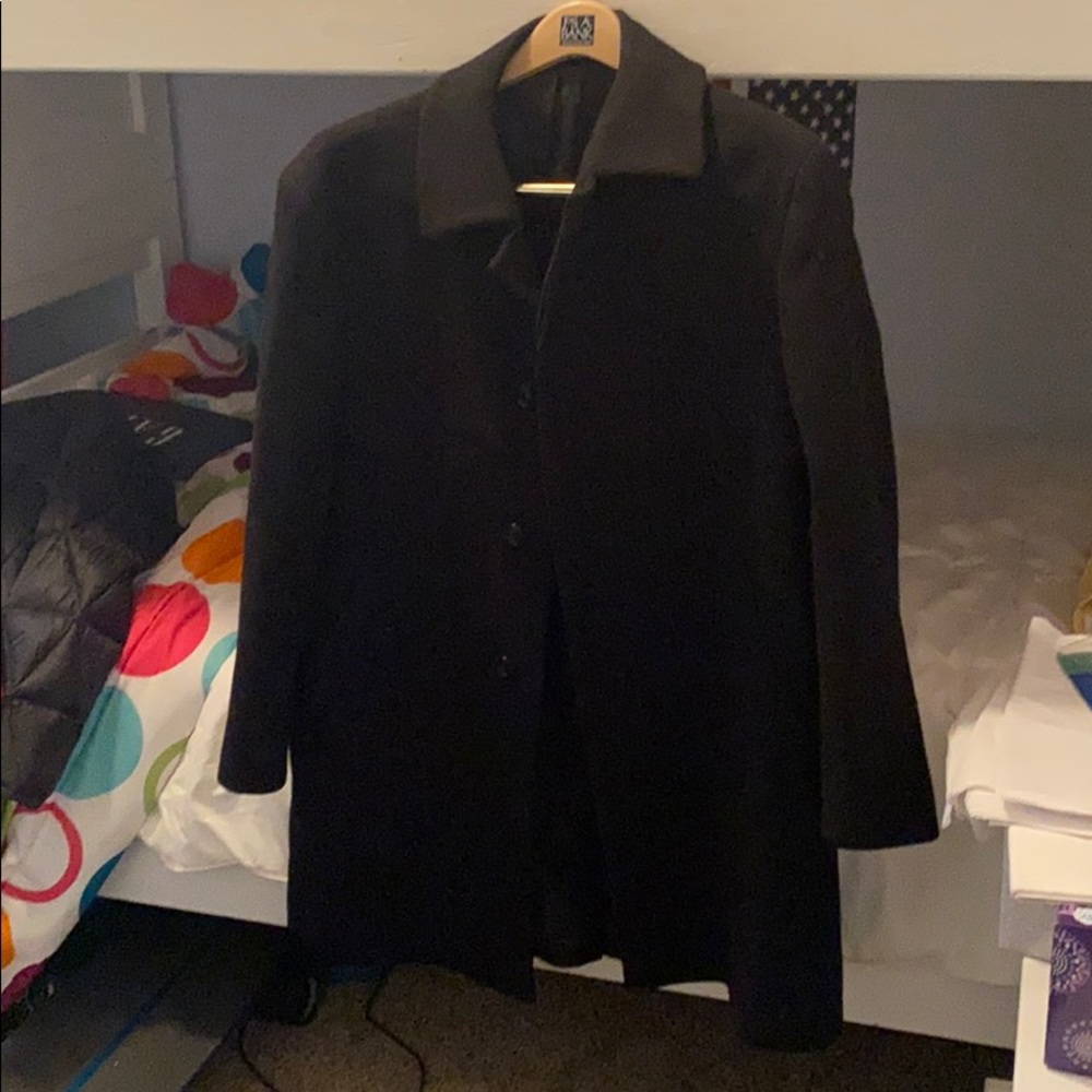 Black Pea coat from Jo. A. Banks.
